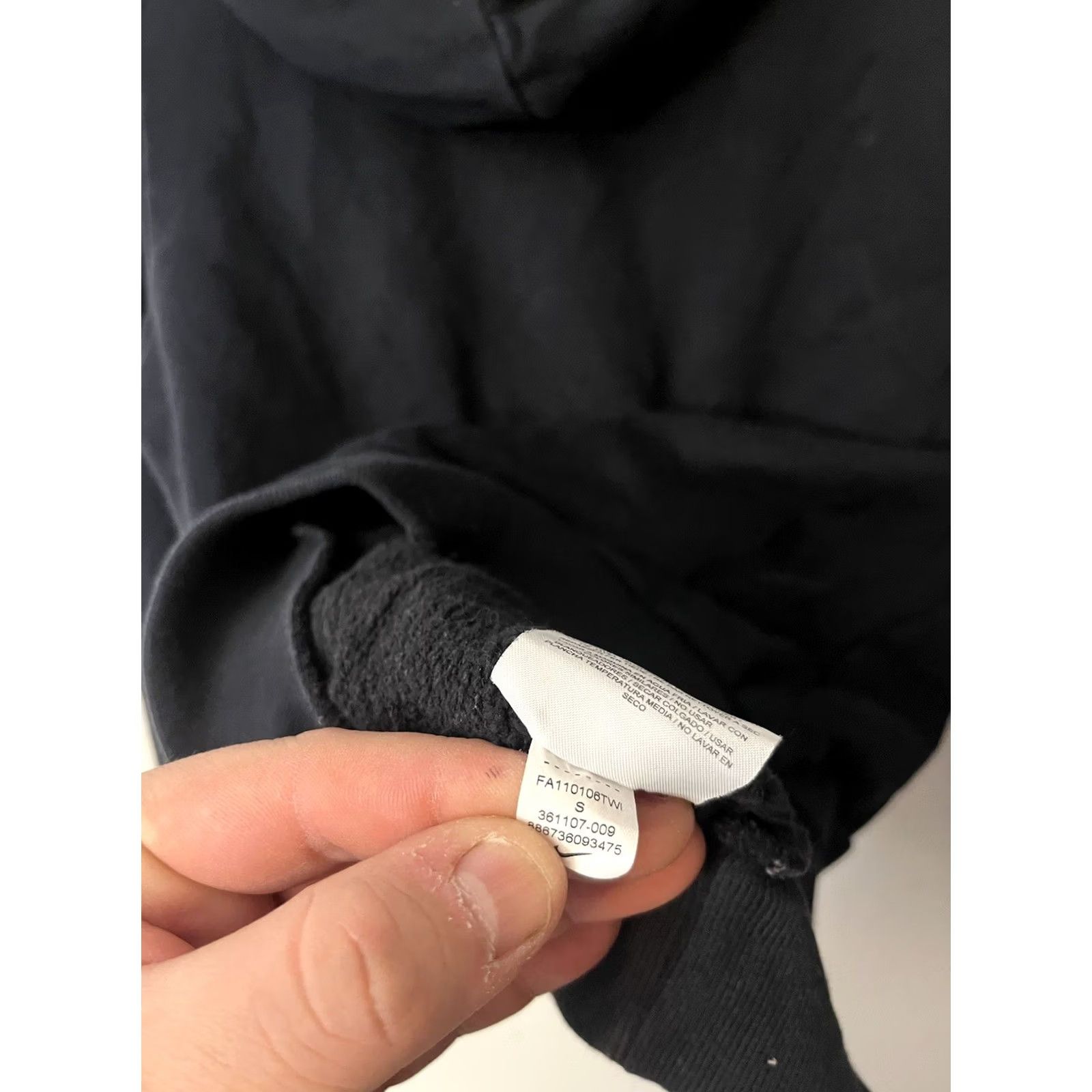 Nike Nike Classic Swoosh Hoodie Sweatshirt Black White Women's Size Small 361107 Size S / US 4 / IT 40 - 4 Thumbnail