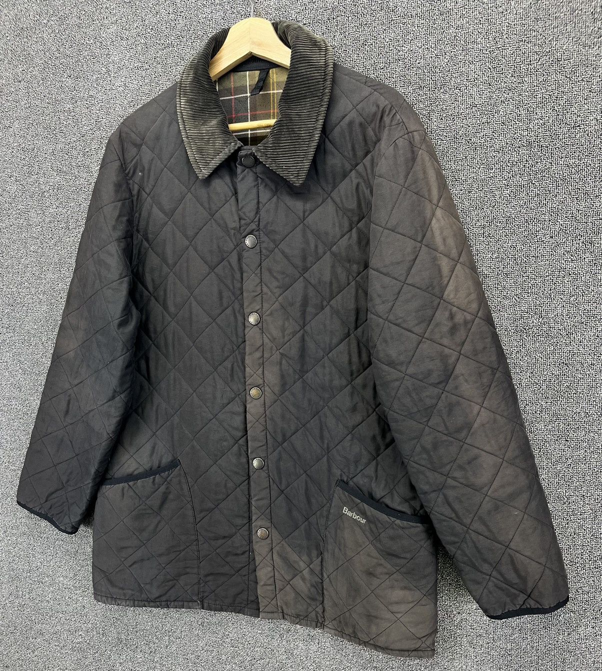 Barbour Vintage Barbour Trashed Quilted Jacket Size US L / EU 52-54 / 3 - 2 Thumbnail