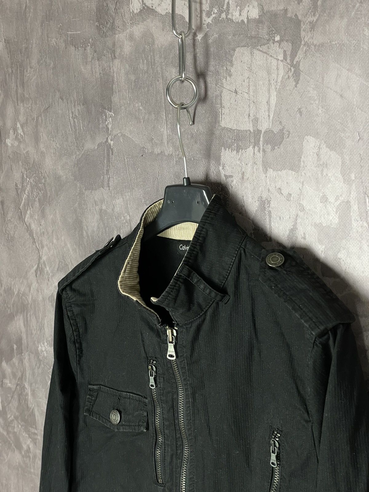 Calvin Klein × Vintage RARE Vintage Calvin Klein Jeans Nylon Track Bomber Jacket Size S / US 4 / IT 40 - 7 Thumbnail