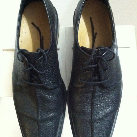 Cole Haan COLE HAAN MENS BLACK LEATHER DRESS SHOES SIZE: 9.5M Size US 9.5 / EU 42-43 - 1 Thumbnail
