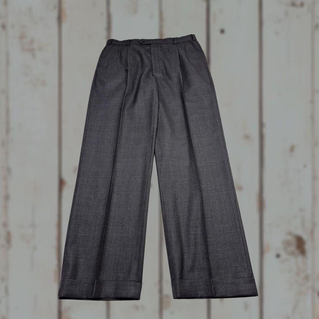 Brooks Brothers VINTAGE Brooks Brothers 346 Dress Pants Mens 36x33 Gray Wool Cashmere Pleated Cuffed Size US 36 / EU 52 - 1 Thumbnail