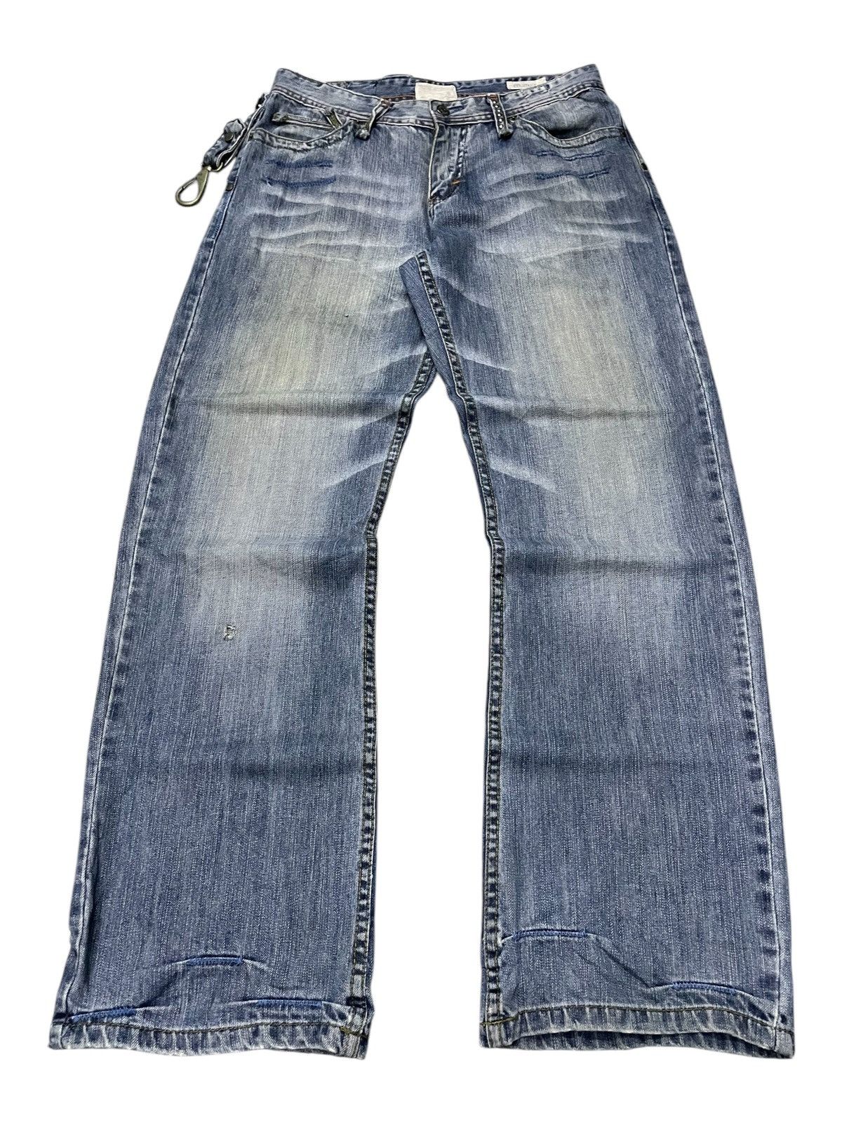 Hysteric Glamour Taverniti 🪝 Hooks Embellished Patched Baggy Loose Jeans Size US 31 - 2 Thumbnail