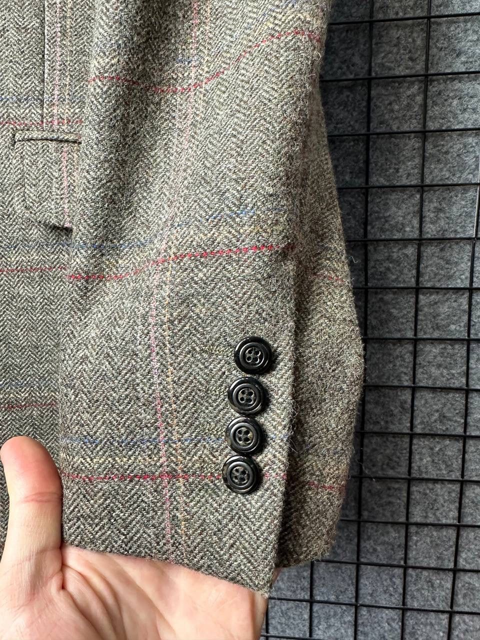 Vintage Af White Clothing tweed blazer wool size 42R Size 42R - 3 Thumbnail