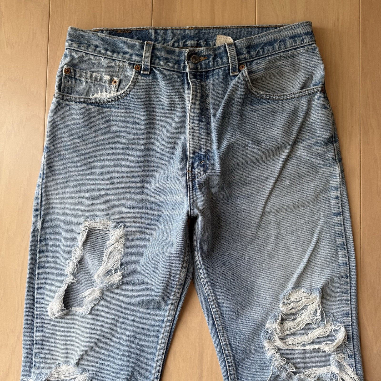 Levi's × Vintage Vintage Levis 505 Jeans 33 Blue 90s Made in USA Light Wash Size US 33 - 3 Thumbnail