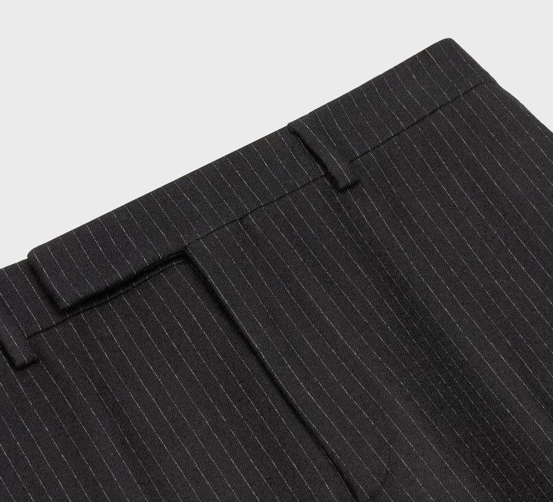 Celine o1bcso1str0824 Flared Cropped Pants in Black Size US 28 / EU 44 - 3 Thumbnail