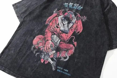 Japanese Brand Manga Anime Printed Tshirt Oversized Size US L / EU 52-54 / 3 - 3 Thumbnail