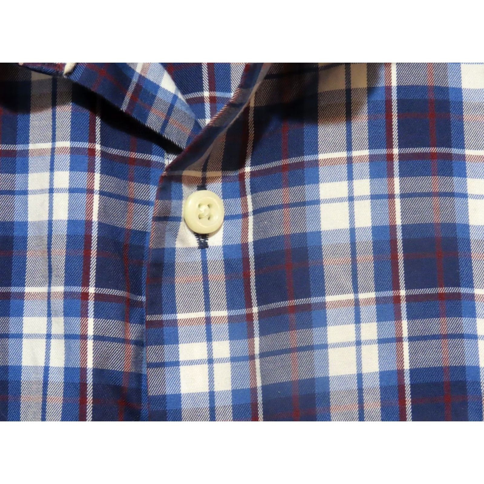 Peter Millar Peter Millar Shirt Button-Up Short Sleeve Plaid Cotton Multicolor Blue L Men Pocketed Casual Travel Regular Shirt Size US L / EU 52-54 / 3 - 5 Thumbnail