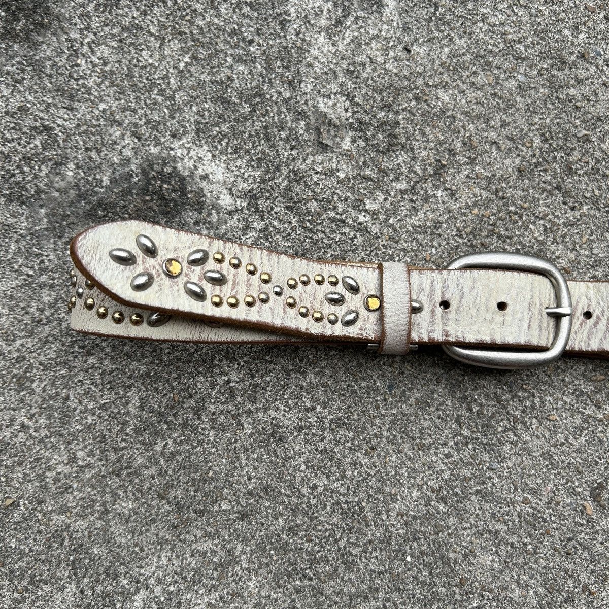 Vintage Vintage studded leather belt (Kapital Style) Size ONE SIZE - 6 Thumbnail