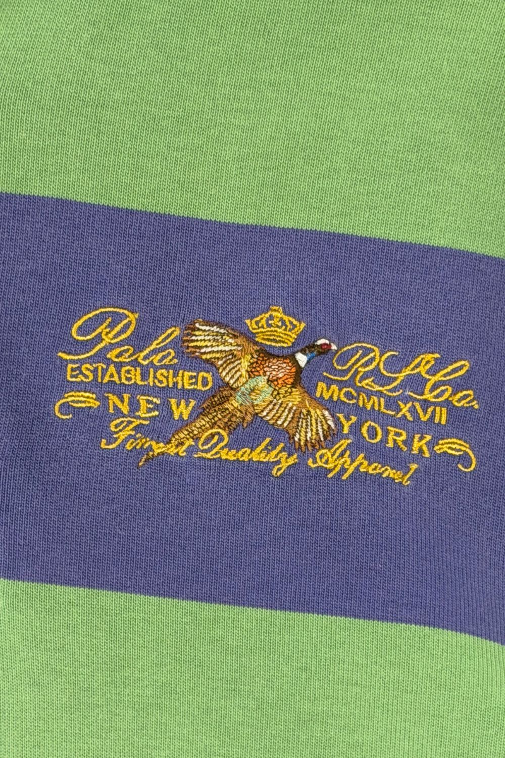 Polo Ralph Lauren Polo Ralph Lauren Pheasant Embroidery Stripe Rugby Shirt Size US M / EU 48-50 / 2 - 4 Thumbnail