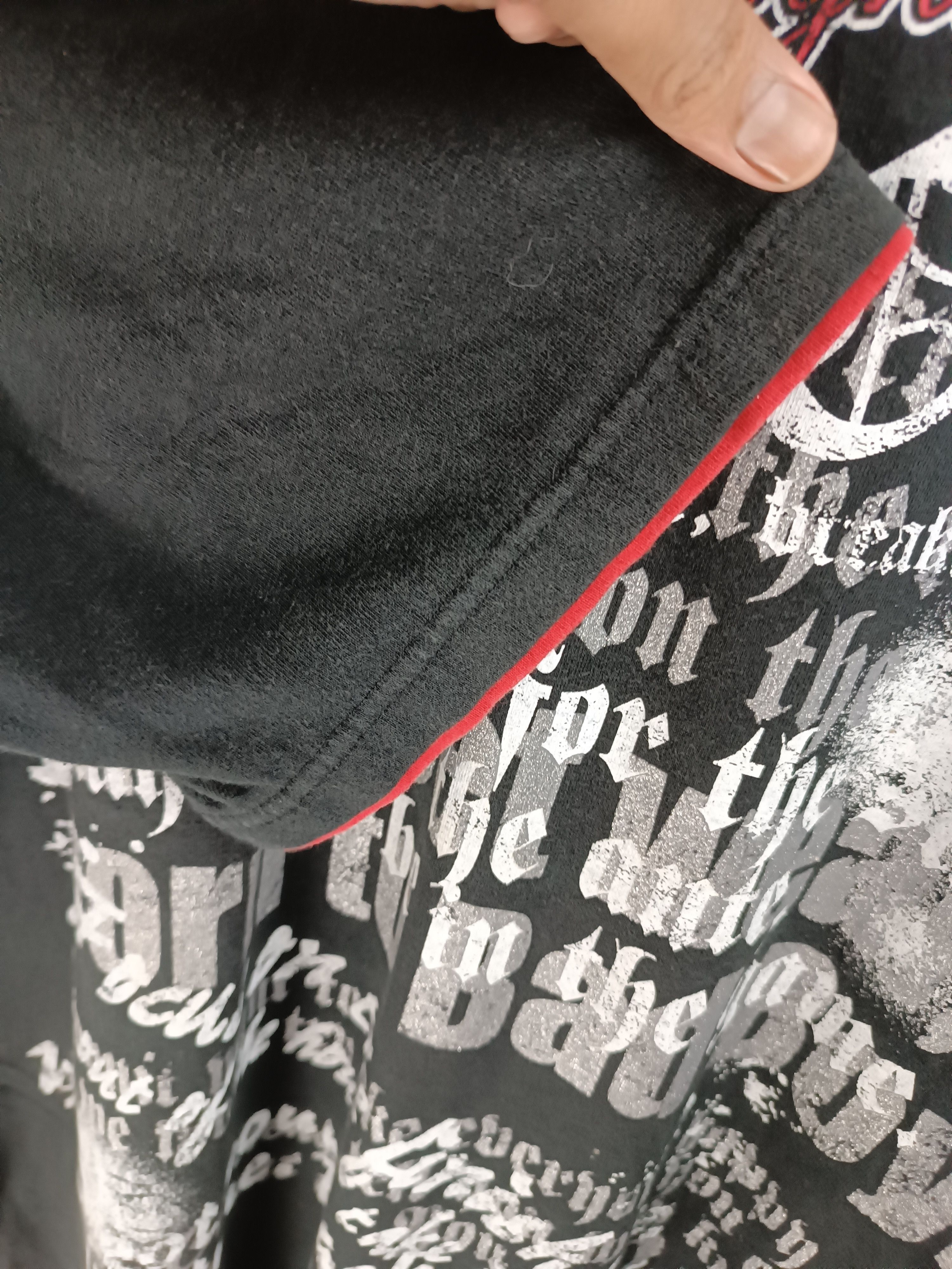 If Six Was Nine VINTAGE Y2K BAD BOY DOUBLE LAYER GOTHIC POEM PUNK VKEI KMIRI Size US XL / EU 56 / 4 - 13 Thumbnail