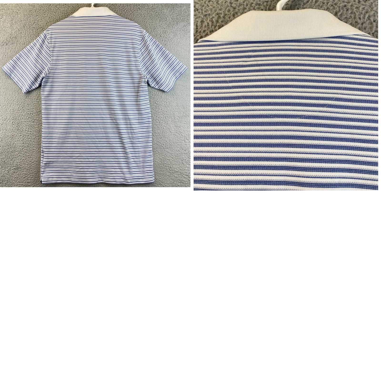 Nike Nike Dri-FIT Polo Shirt Mens Golf Blue M - Short Sleeve, 100% Polyester, Dri-Fit, Striped, Breathable, Lightweight Size US M / EU 48-50 / 2 - 8 Thumbnail