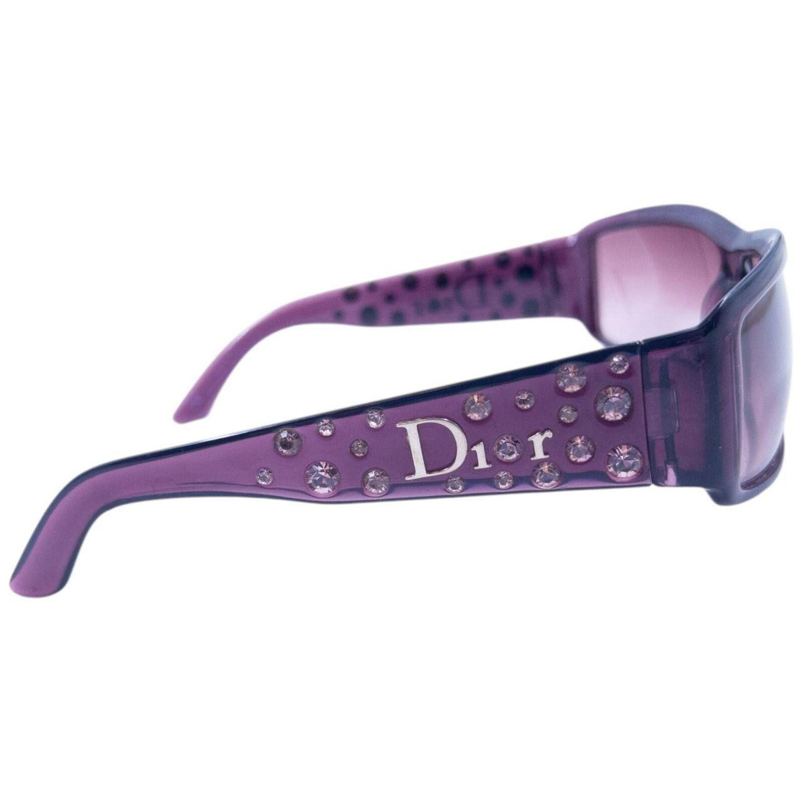 Dior Vintage 2000s Dior Diamonte Jewel Sunglasses Size ONE SIZE - 2 Thumbnail