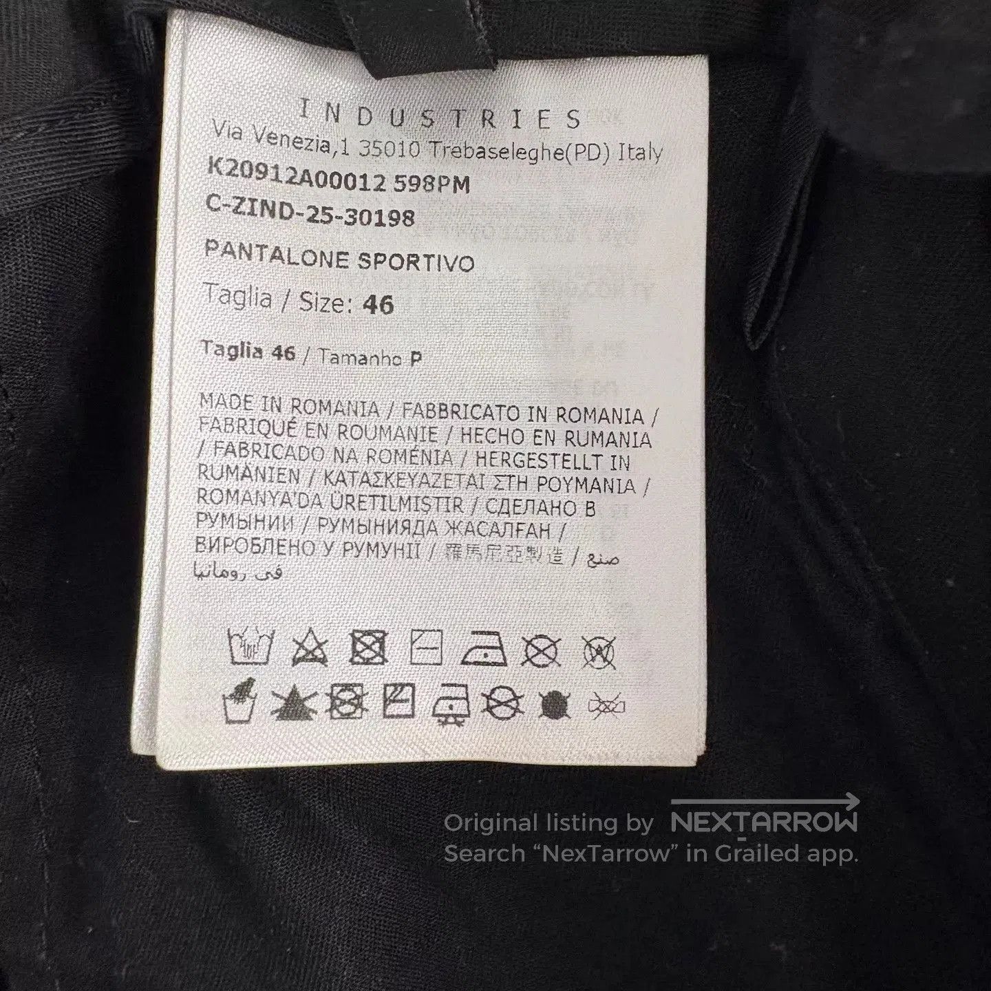 Moncler Black Elastic Waist Jogger Pants Size 30. Size US 30 / EU 46 - 3 Thumbnail