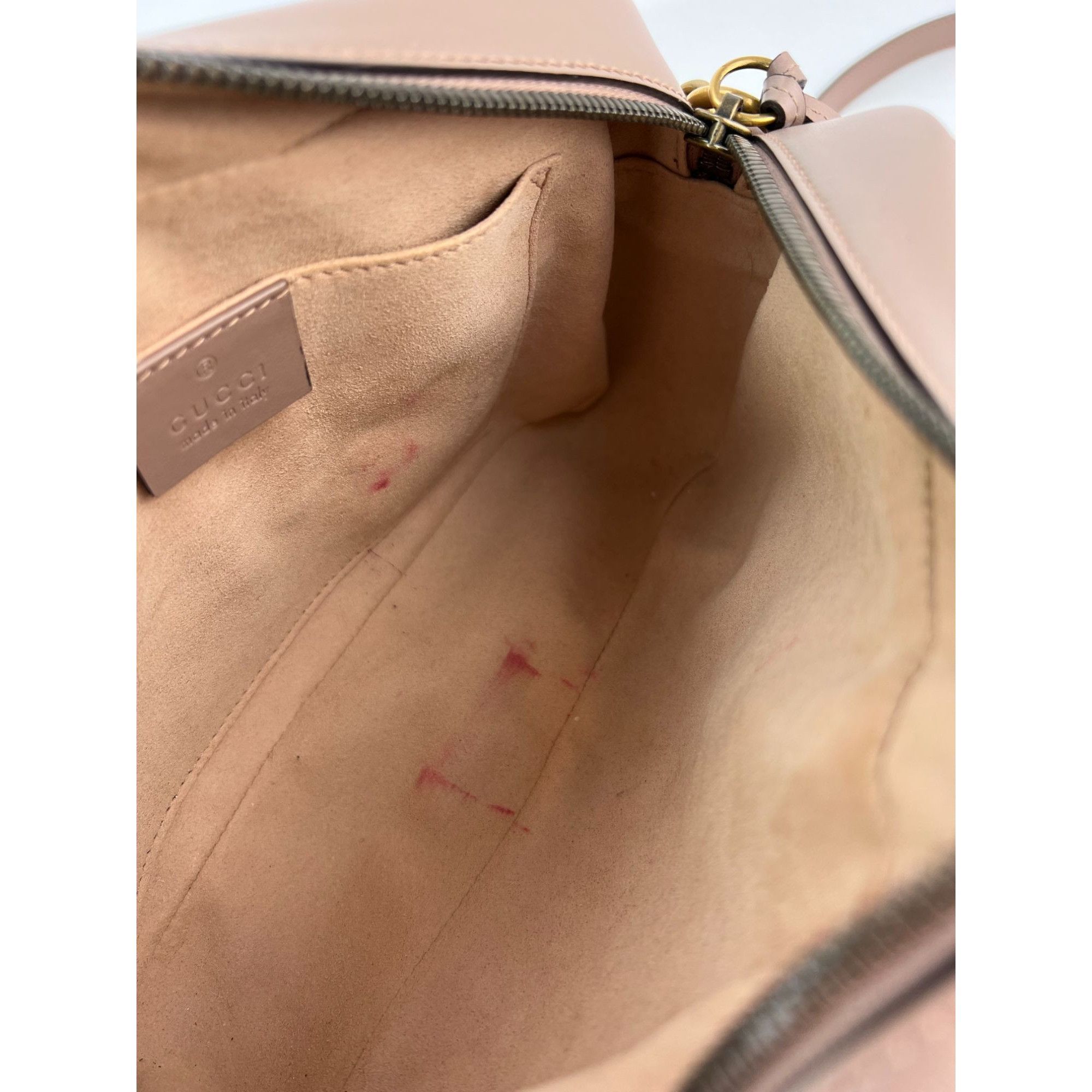 Gucci Gucci GG Marmont Small Chain Beige Matelasse Leather Crossbo Size ONE SIZE - 7 Thumbnail