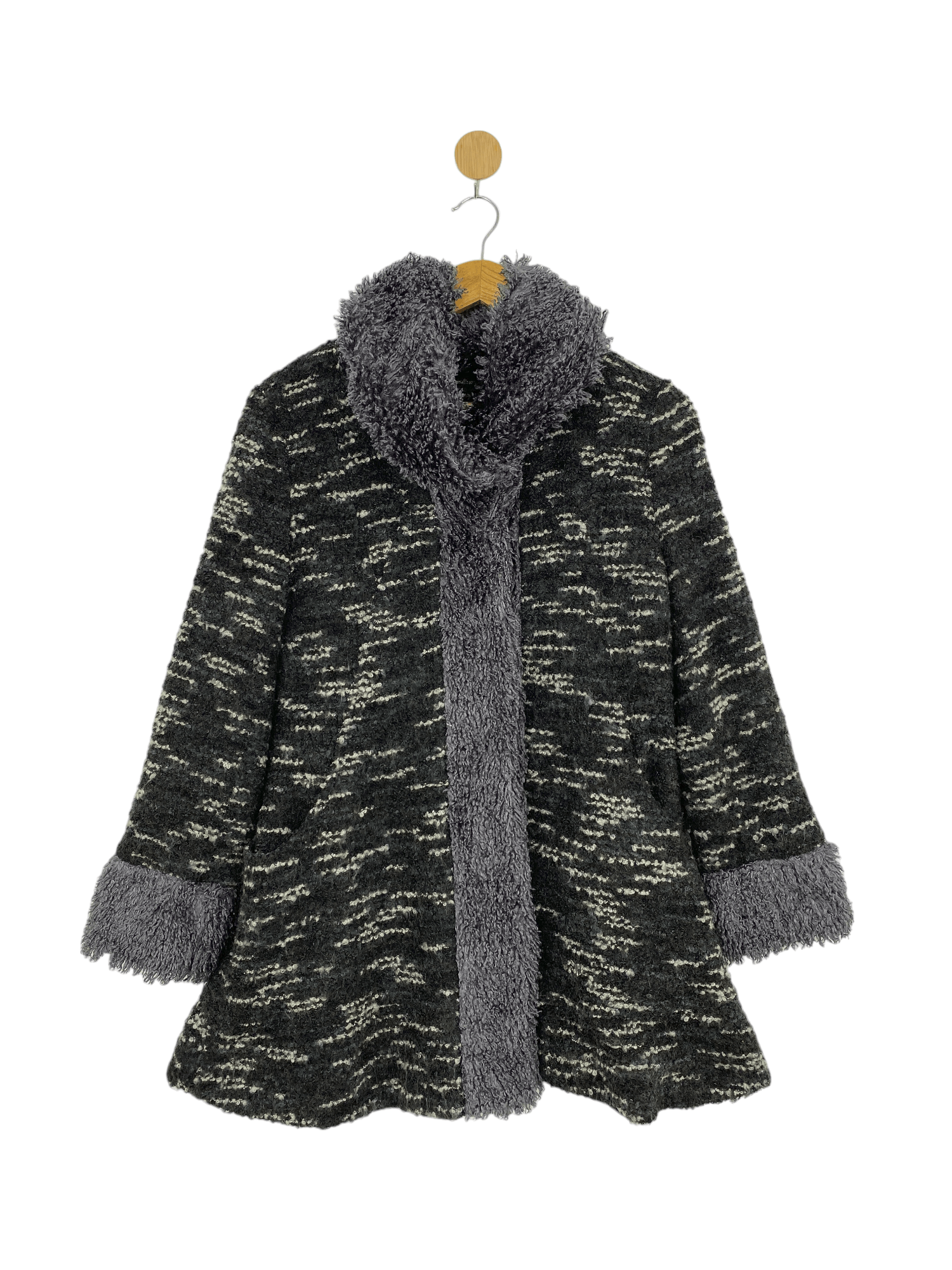 Vintage Japanese Brand Sherpa Knit Wool Jacket MJ0069Z
