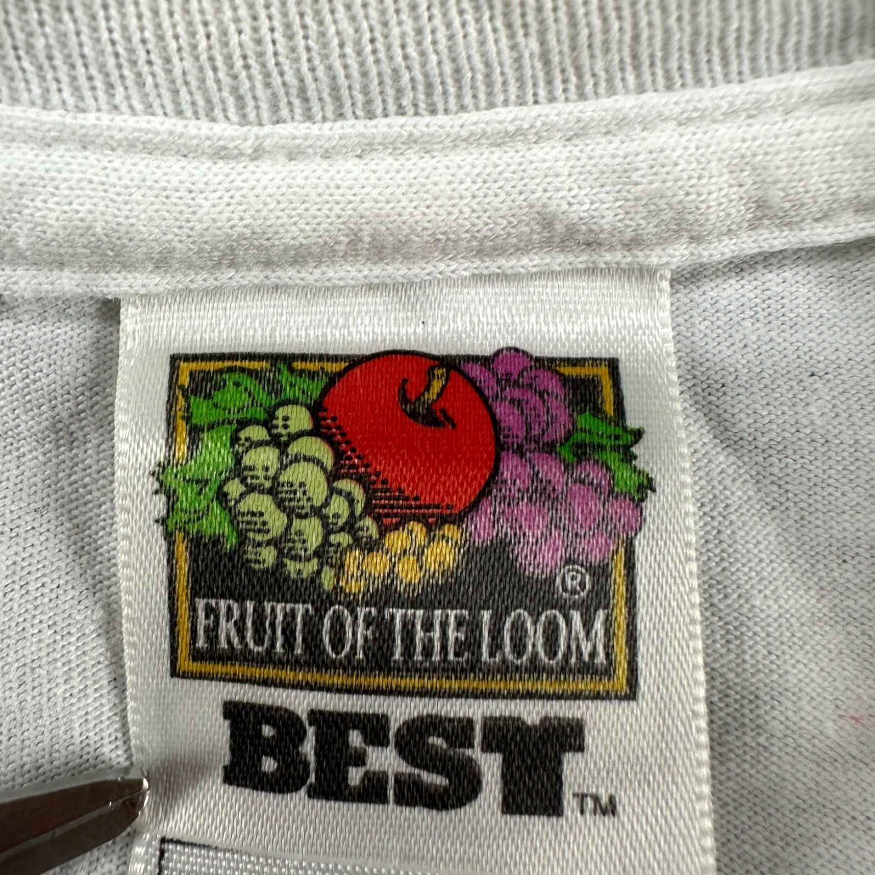 Fruit Of The Loom VINTAGE Far From Home Shirt Men L White Joe Tour Guide Alien Movie Single Stitch Polo? Shirt Size US L / EU 52-54 / 3 - 2 Thumbnail