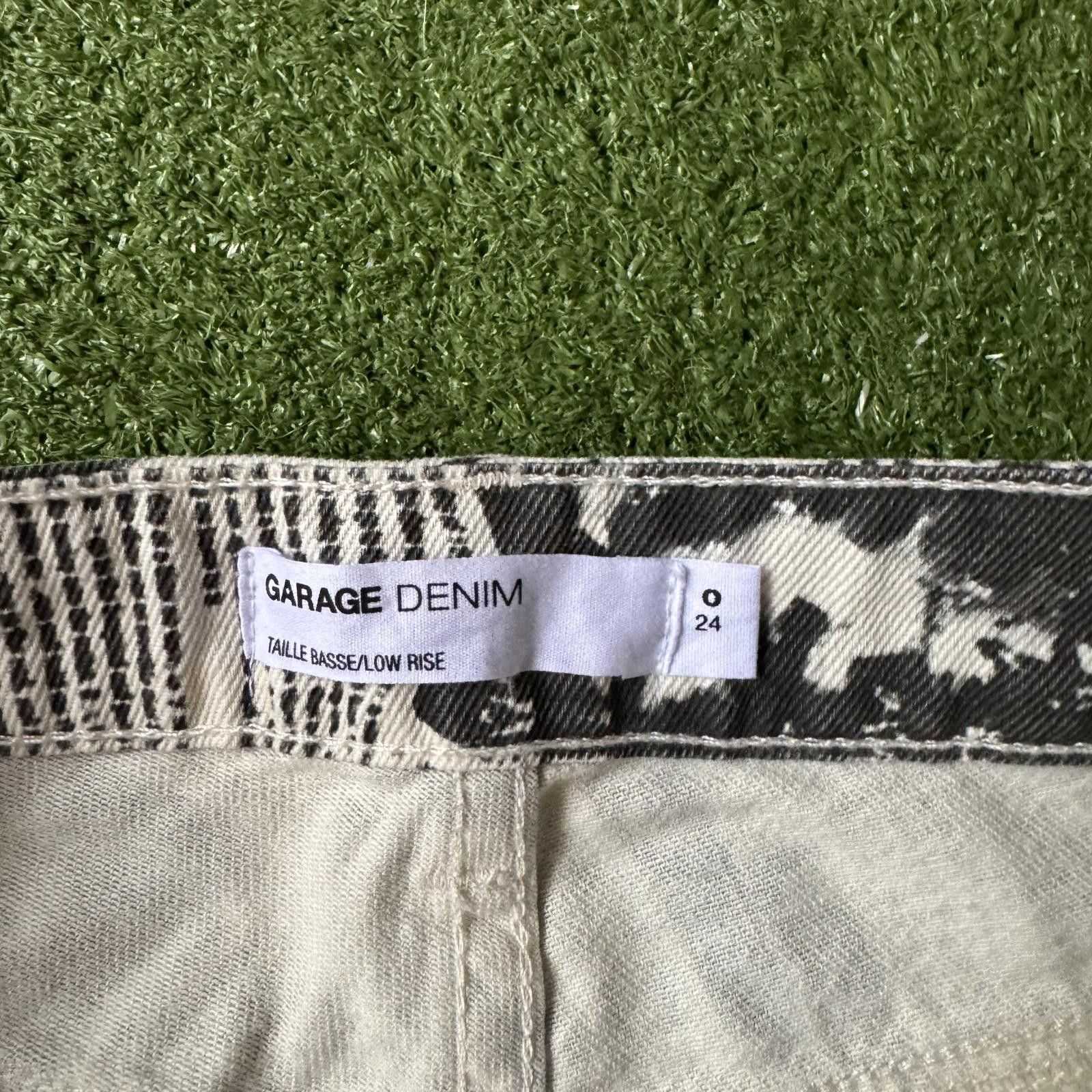 Garbage TV Stylish Garage Denim Printed Flared Pants Size ONE SIZE - 2 Thumbnail