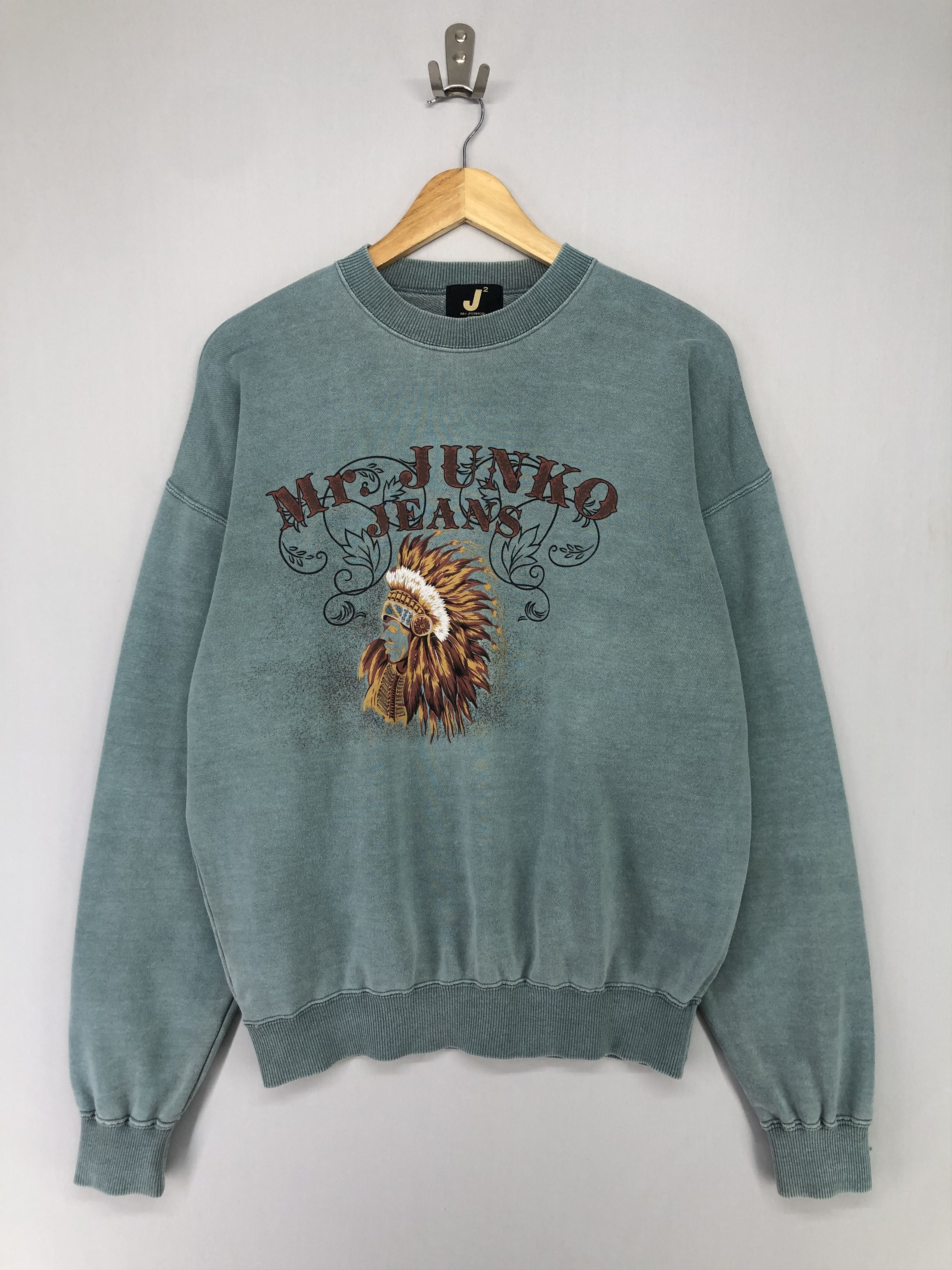 Mr. Junko Vintage 90s Mr. Junko Jeans Crewneck Sweatshirt Size US L / EU 52-54 / 3 - 1 Thumbnail
