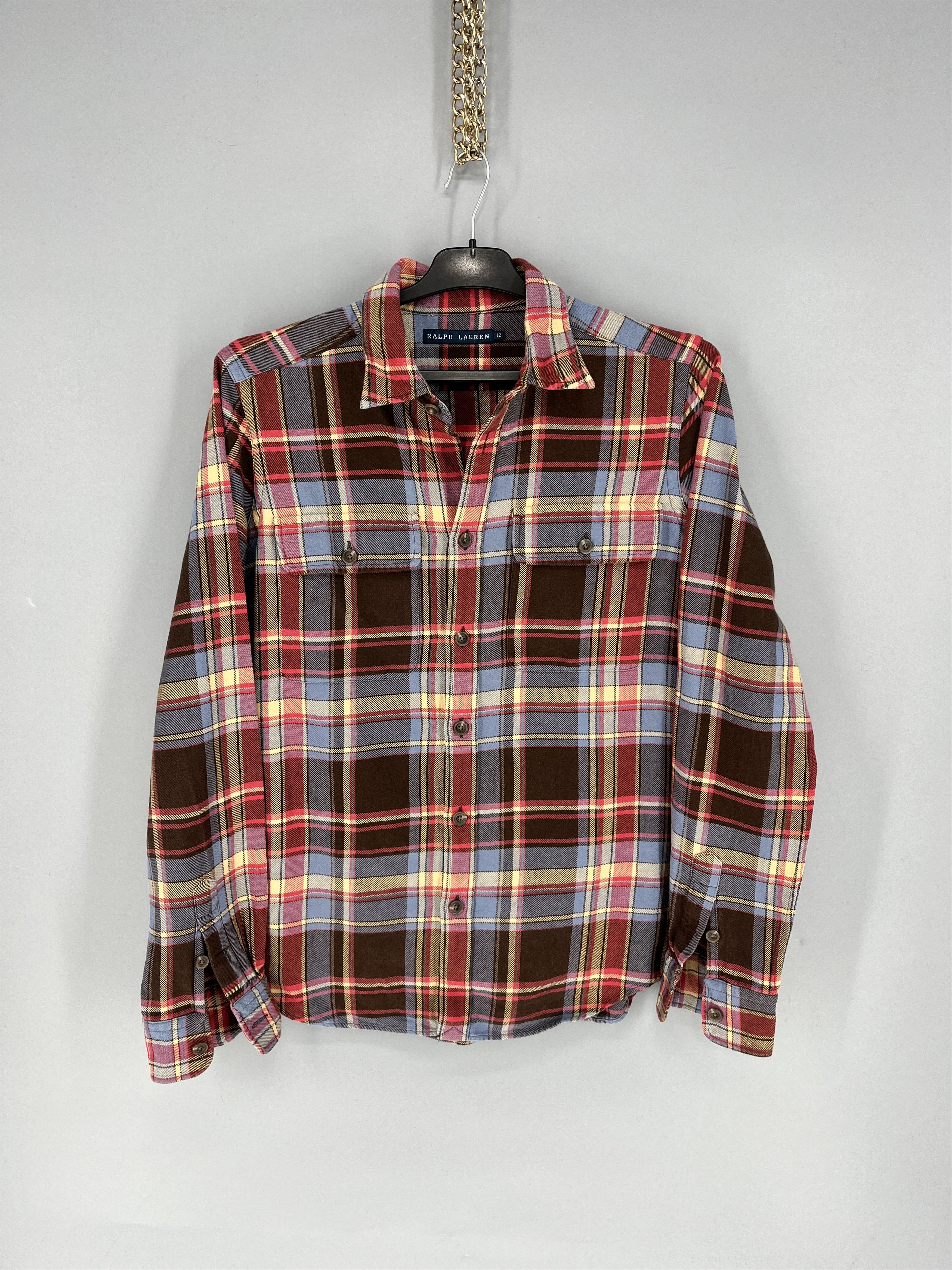 Flannel Vintage Flannel Polo Raplh Lauren Plaid Shirt Travis style Size US S / EU 44-46 / 1 - 1 Thumbnail