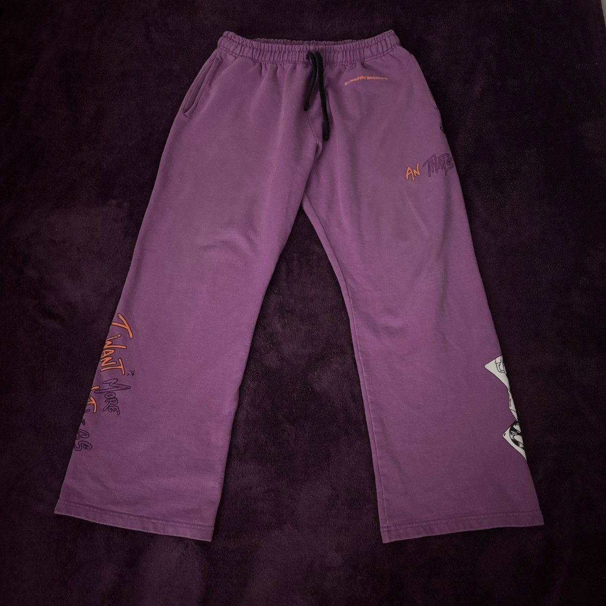 Chrome Hearts Chrome Hearts Matty Boy ‘I Want More Not Less’ Sweatpants Size US 35 - 1 Thumbnail