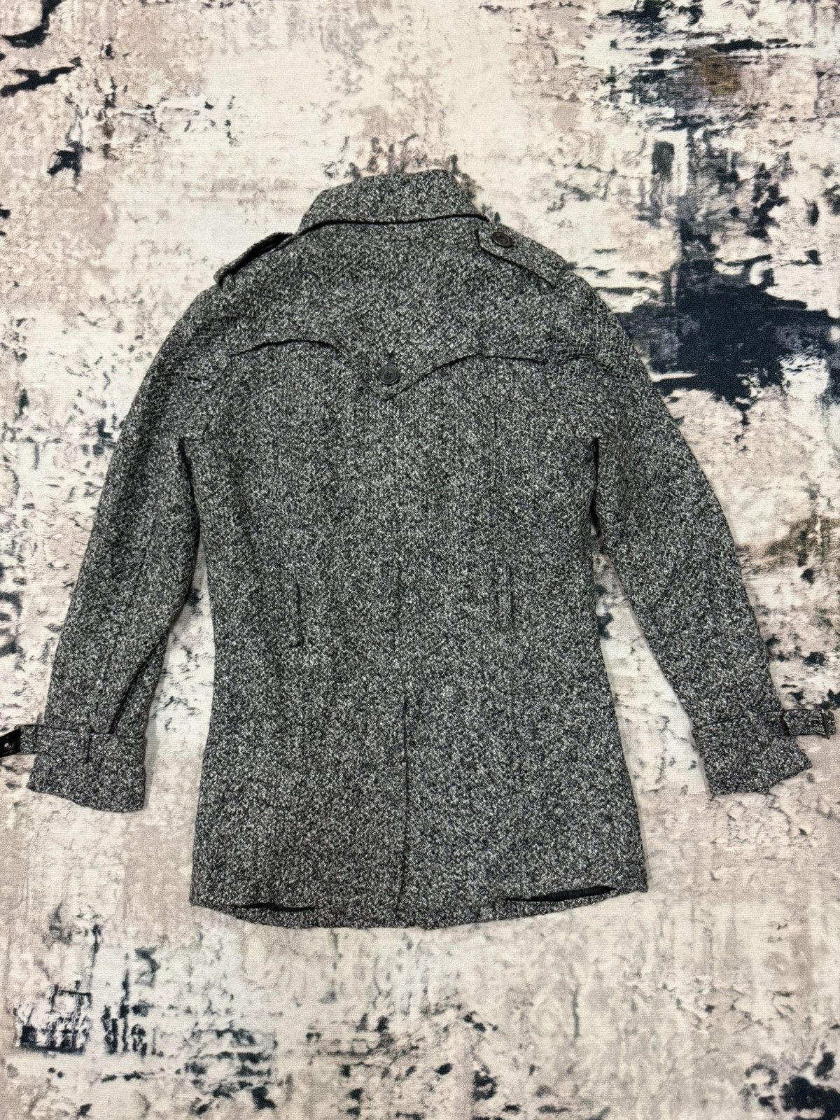 Japanese Brand × semanticdesign Semantic Design Knit Trenche Coat Jacket Size US S / EU 44-46 / 1 - 10 Thumbnail