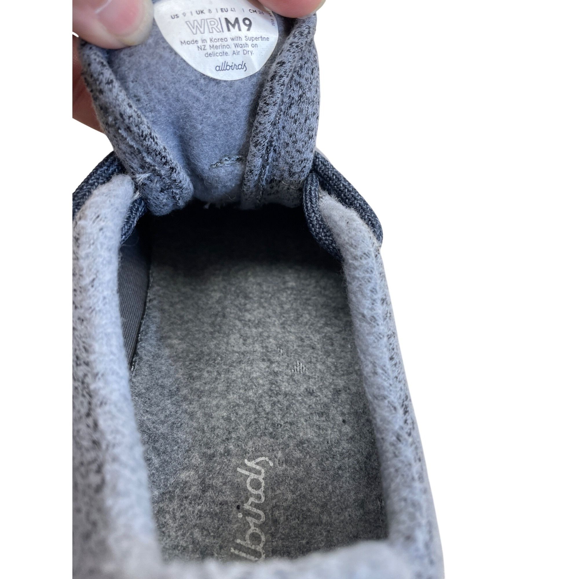 Allbirds Allbirds Mens Gray Wool Running Shoes Sneakers Size 9 SKU 84 Size US 9 / EU 42 - 11 Thumbnail