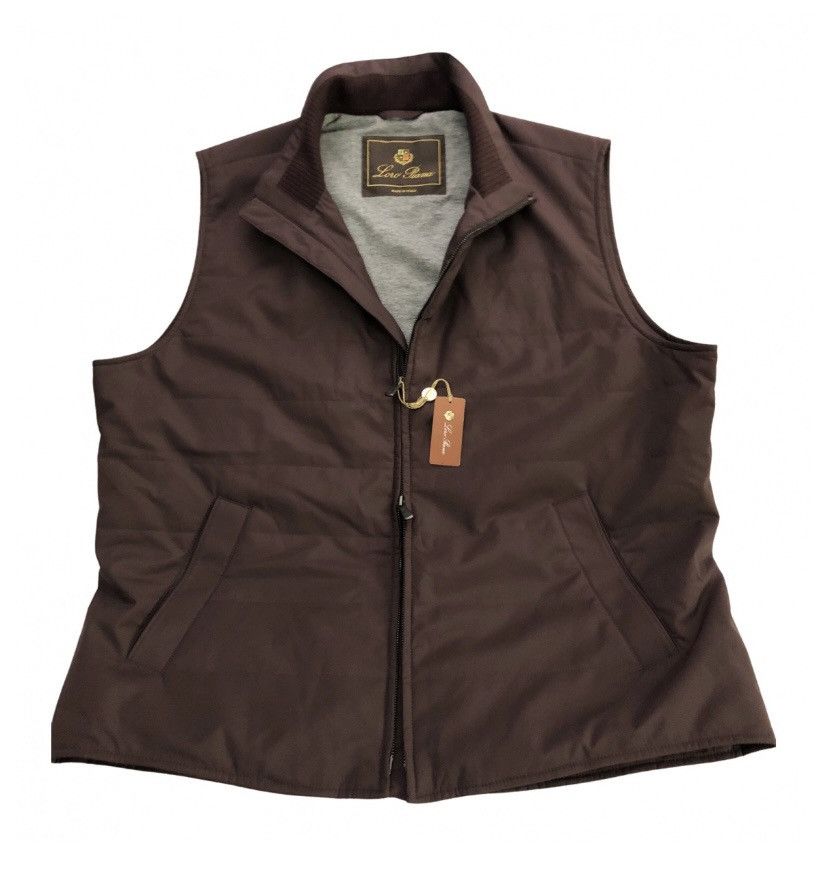 Loro Piana Loro Piana 🇮🇹 maroon cashmere goatskin stormsystem vest NWT Size US XL / EU 56 / 4 - 1 Thumbnail