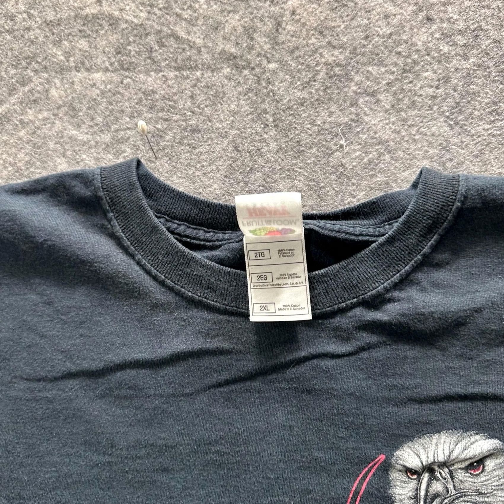 Fruit Of The Loom Fruit of the Loom Shirt Mens 2XL Black Graphic Tee VTG Erie Pennsylvania Eagles Logo Crew Neck Short Sleeve Cotton Jersey Size US XXL / EU 58 / 5 - 4 Thumbnail