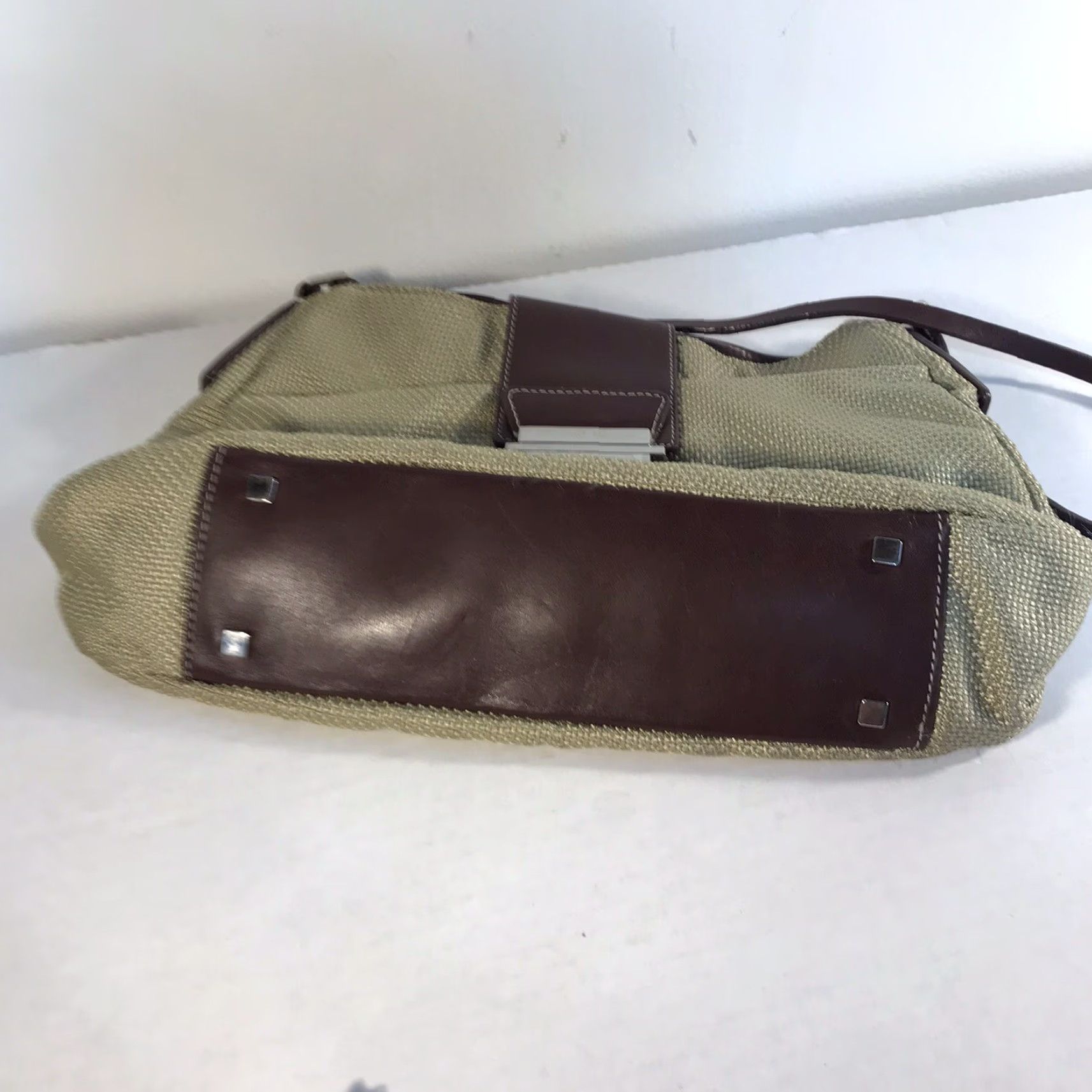 Vintage Antonio Melani Lt. Green/Brown Leather Shoulder Bag Size ONE SIZE - 2 Thumbnail