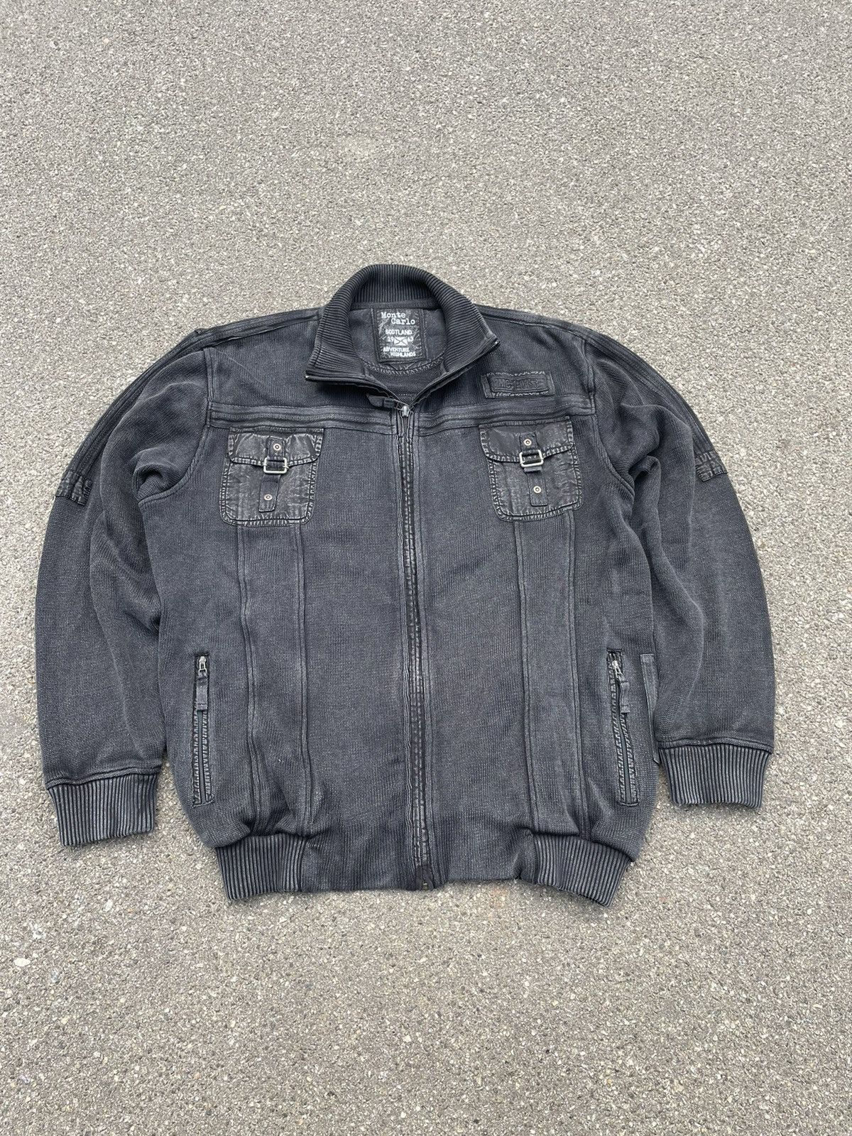Vintage Vintage Y2K Knitted Gray Smoke Avant Gard Oversize Sweater Size US XL / EU 56 / 4 - 3 Thumbnail