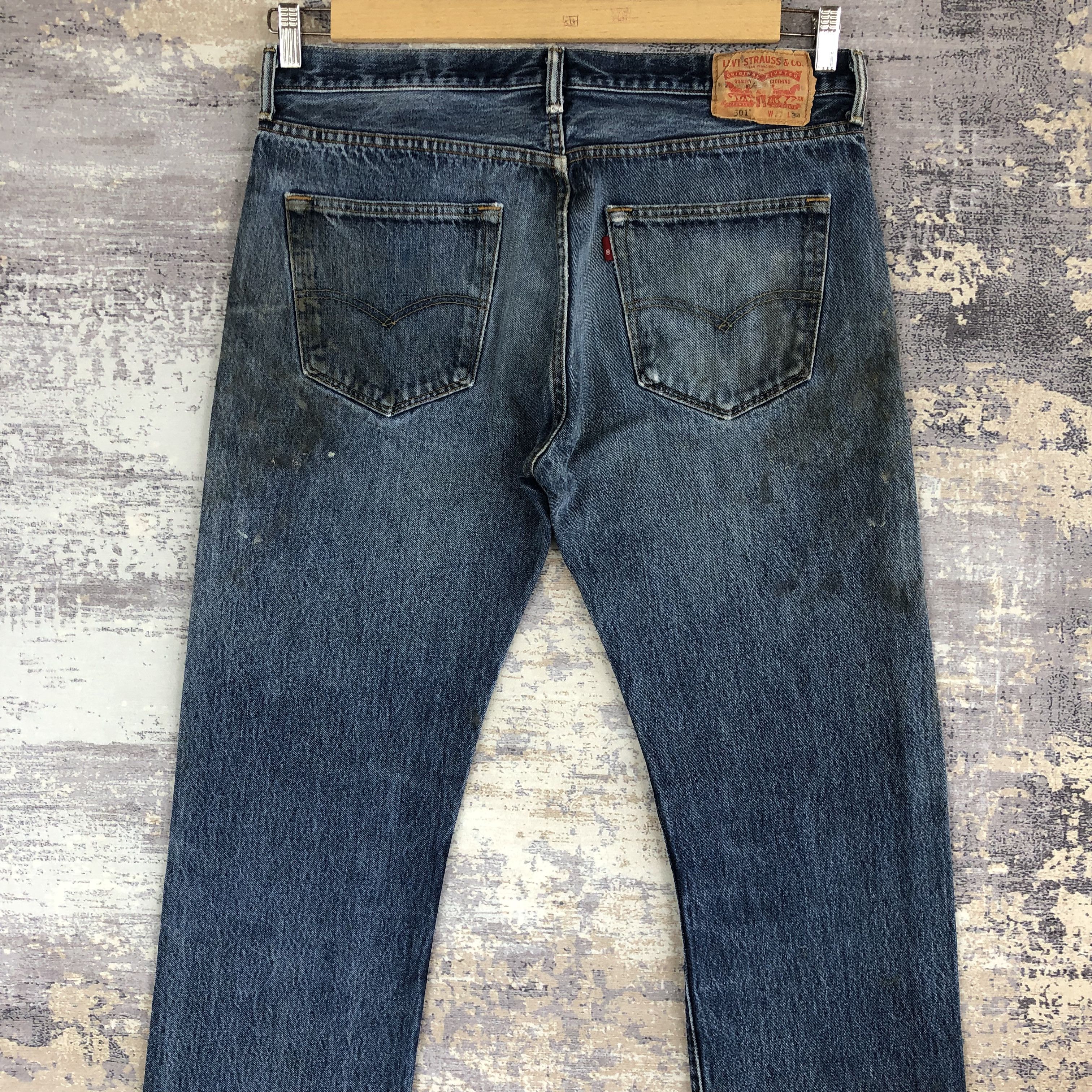 Levi's Vintage Levis 501 Jeans Levi's Dirty Stone Wash Denim Size US 36 / EU 52 - 4 Thumbnail