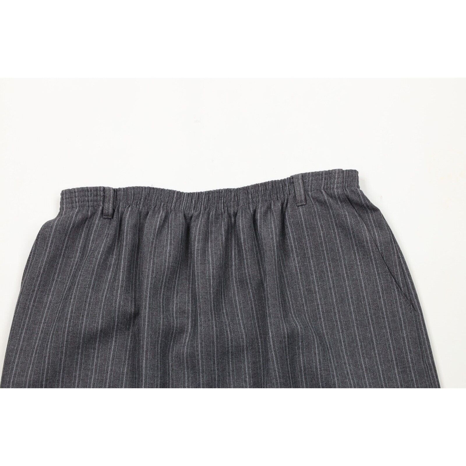 Vintage Vintage 90s Streetwear Striped Herringbone Knit Skirt Size 38" / US 16 / IT 52 - 2 Thumbnail