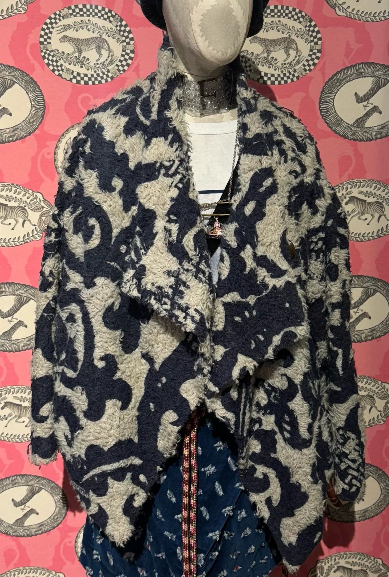 Vivienne Westwood vivienne westwood navy patterned wool coat Size M / US 6-8 / IT 42-44 - 1 Thumbnail