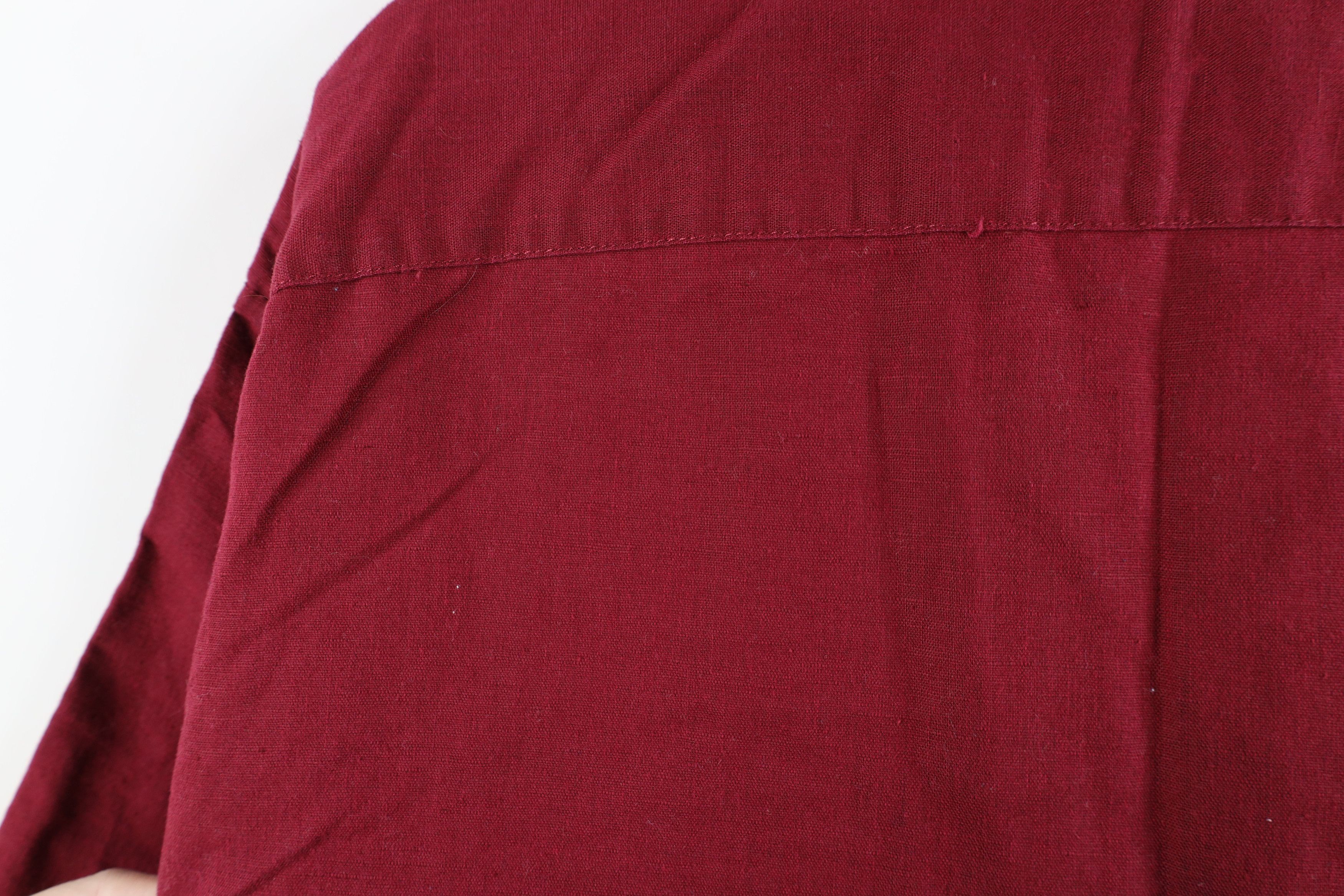 Calvin Klein × Vintage Vintage 90s Calvin Klein Flax Linen Collared Button Shirt Size US L / EU 52-54 / 3 - 12 Thumbnail