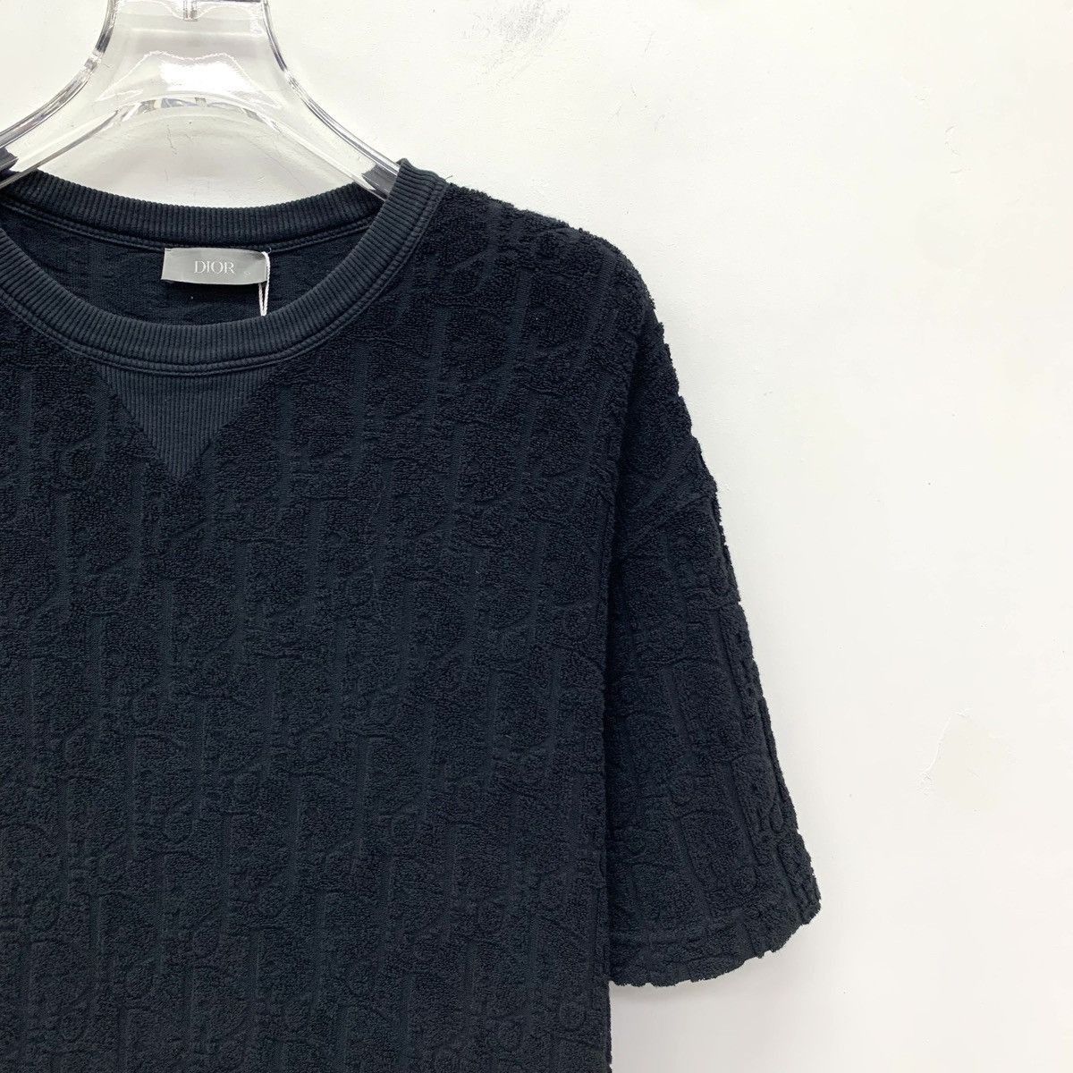 Dior Black Textured Short-Sleeve Shirt Size US S / EU 44-46 / 1 - 3 Thumbnail