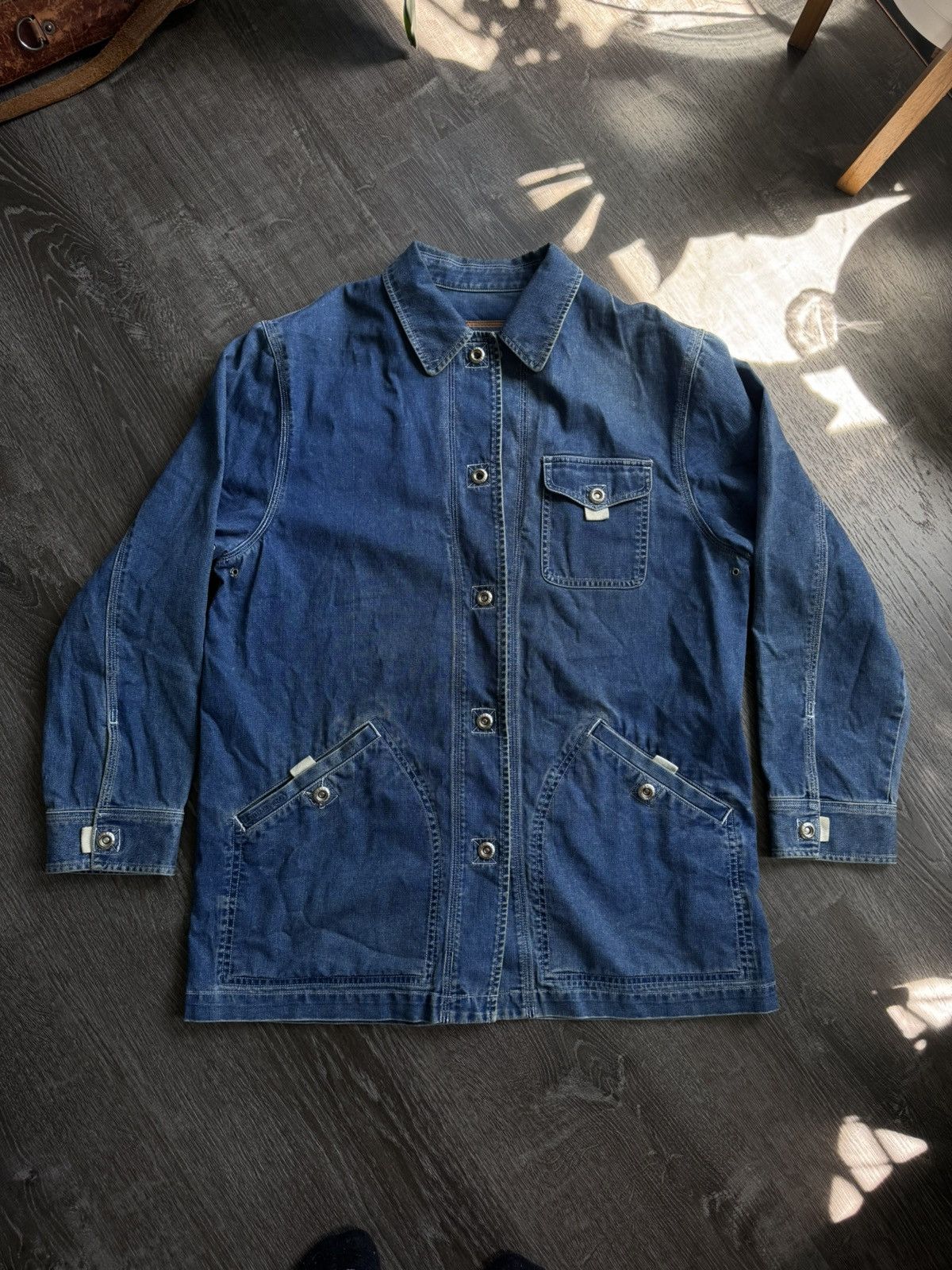 Ralph Lauren Vintage 90s ralph lauren denim chore jacket Size US M / EU 48-50 / 2 - 1 Thumbnail