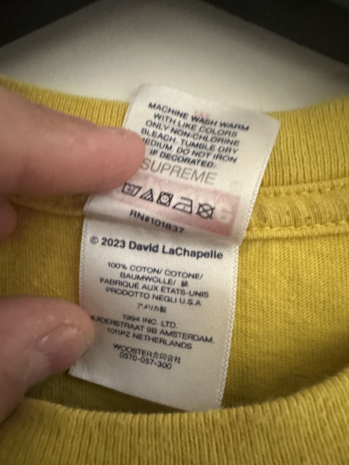 Supreme Supreme Holy War Tee Yellow Size US M / EU 48-50 / 2 - 5 Thumbnail