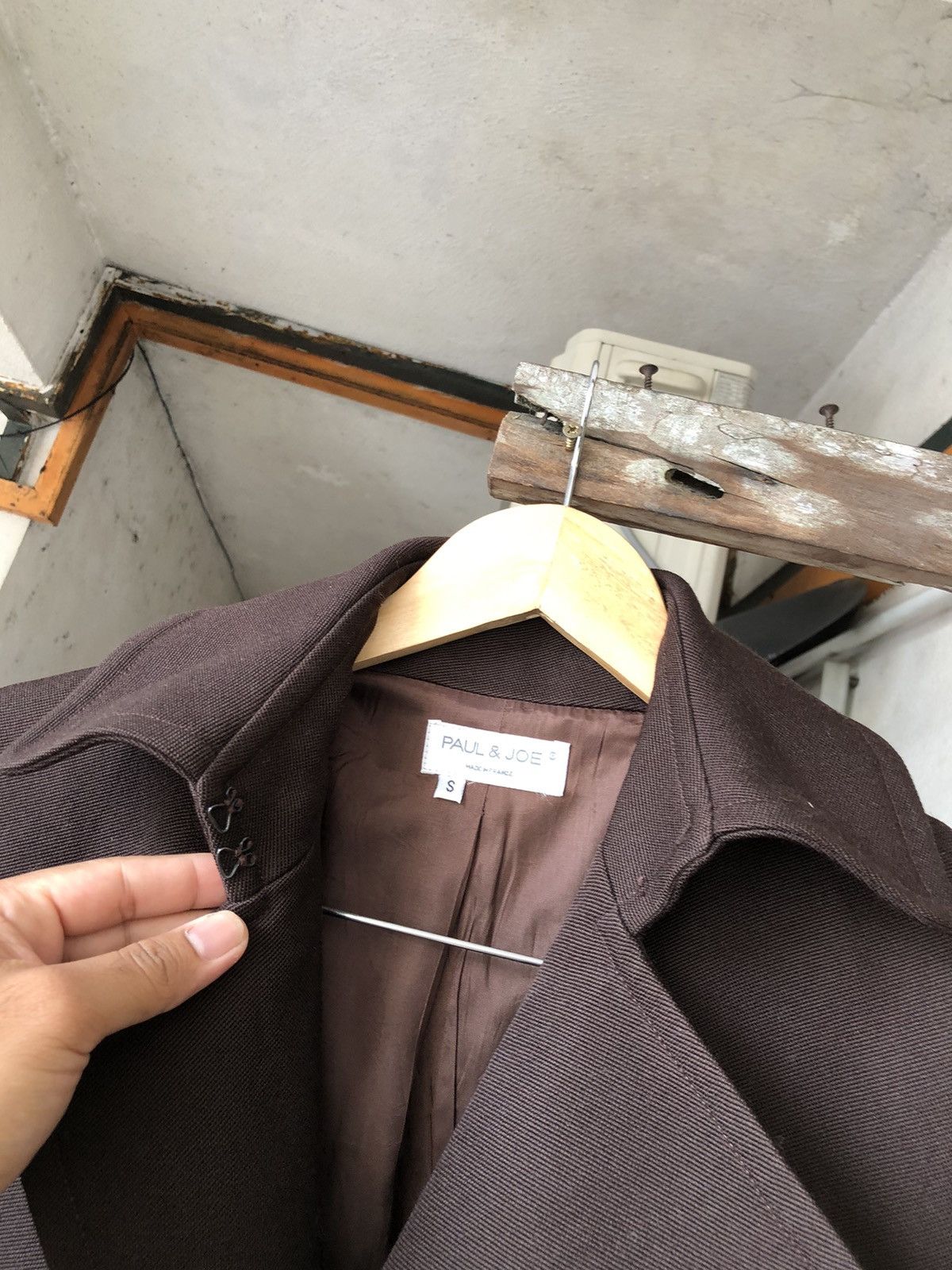 Vintage Luxury❗️France Taylor Paul & Joe Heavy Long Coat Size US S / EU 44-46 / 1 - 5 Thumbnail