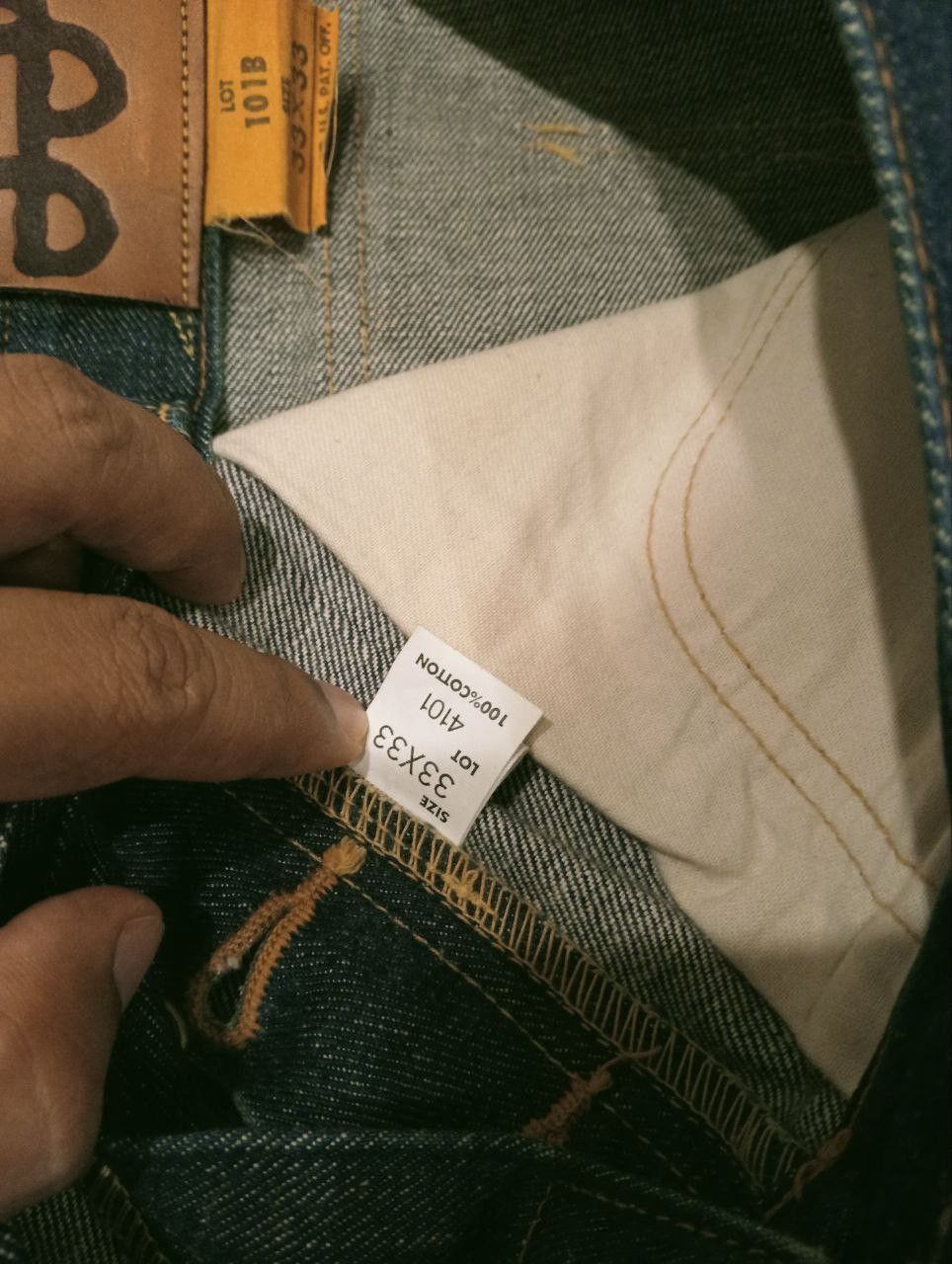 Lee VINTAGE LEE RIDERS LOT 101B 4101 DENIM JEANS Size US 33 - 9 Thumbnail