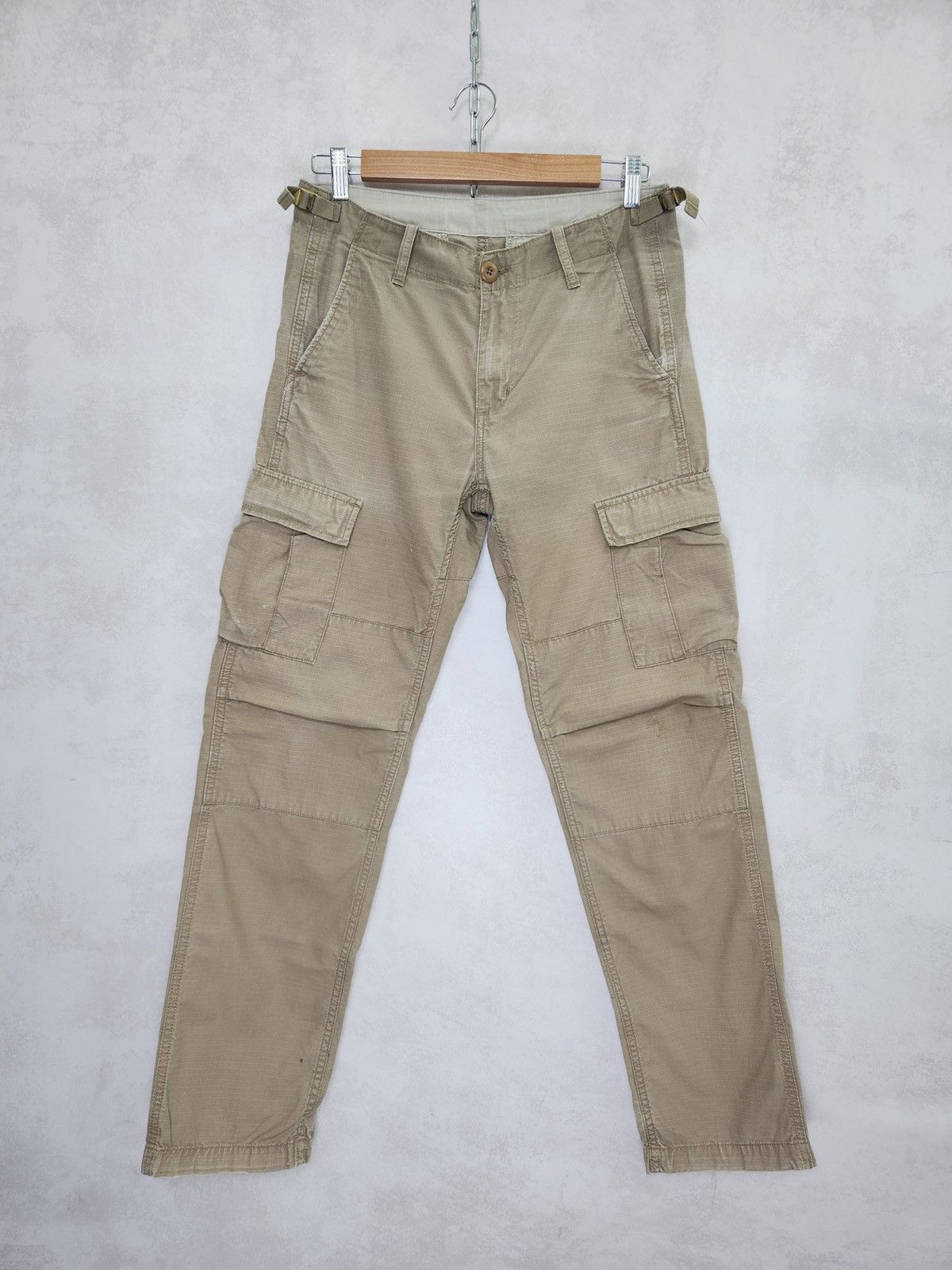 Carhartt × Carhartt Wip × Vintage Vintage 90s Carhartt Cargo Aviation Pants 29x32 Size US 29 - 2 Thumbnail