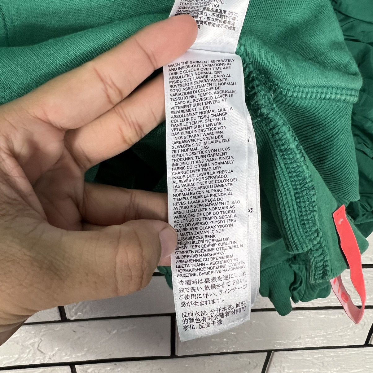 Diesel DIESEL Green Oversized Ruched Sleeve Hoodie #4260-C194 Size XS / US 0-2 / IT 36-38 - 14 Thumbnail