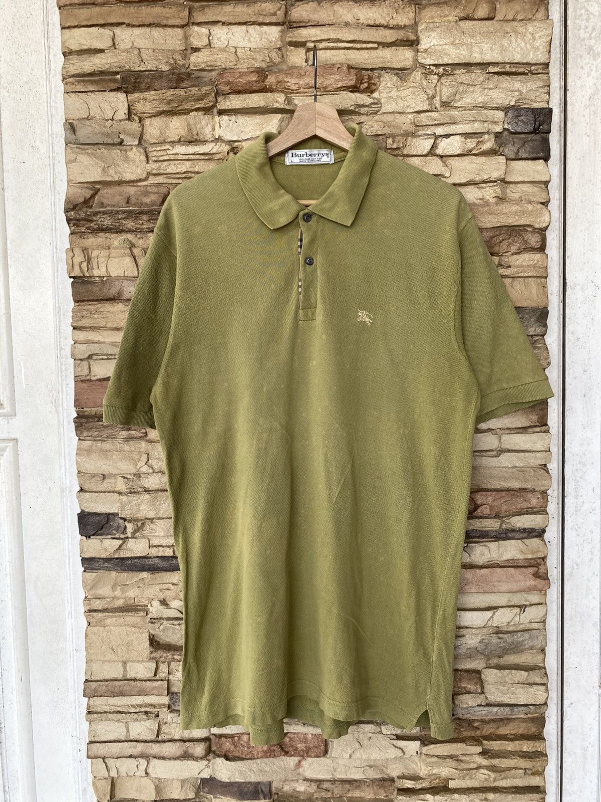 Vintage Vintage Burberry London Nova Check Polo Shirt Size US L / EU 52-54 / 3 - 11 Thumbnail