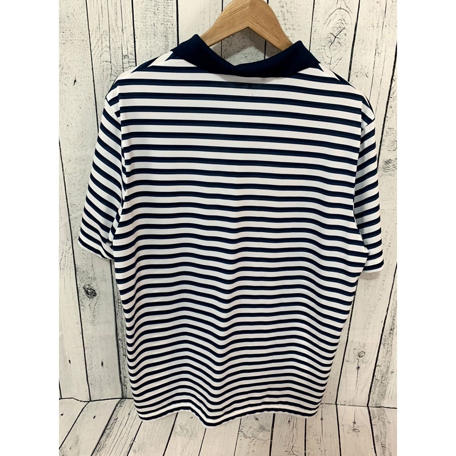 Adidas Adidas Golf Polo Shirt Striped Castle Pines Blue XL Men Short Sleeve Shirt Polo Men Size US XL / EU 56 / 4 - 6 Thumbnail