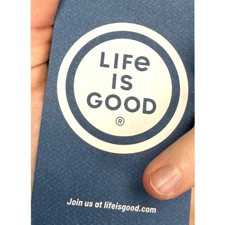Life is Good Life is Good Crusher T-Shirt Mens Small Blue Crew Neck Short Sleeve Tee NEW Size US S / EU 44-46 / 1 - 6 Thumbnail