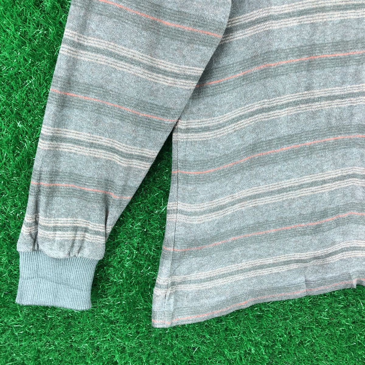Designer × Japanese Brand × Vintage Vintage 90's Polo Knit Shirt Striped by Mr.Peal Size US L / EU 52-54 / 3 - 6 Thumbnail