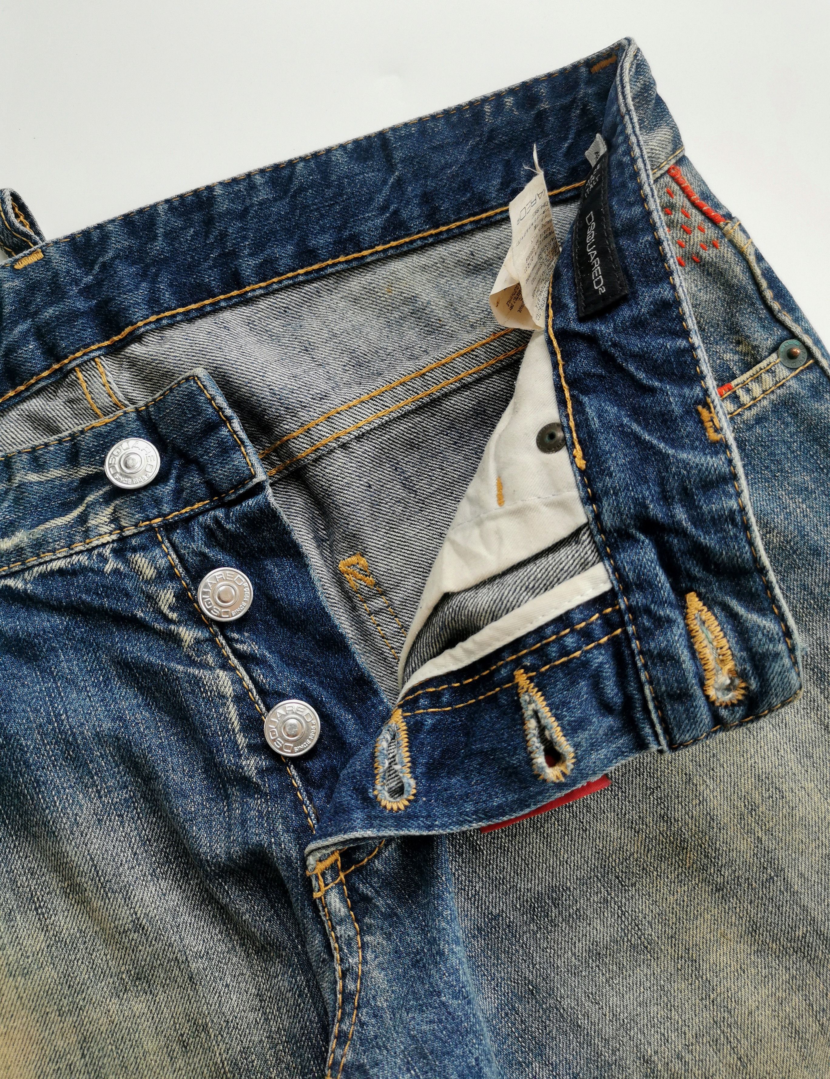 Dsquared2 DSQUARED2 distressed mudwash rusty denim jeans Size US 33 - 8 Thumbnail