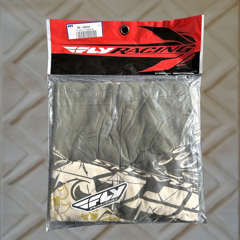 Vintage Rebel Fly Racing T-Shirt Green 2XL Men’s NWT Size 2XL Regular Gents Size US XXL / EU 58 / 5 - 1 Thumbnail