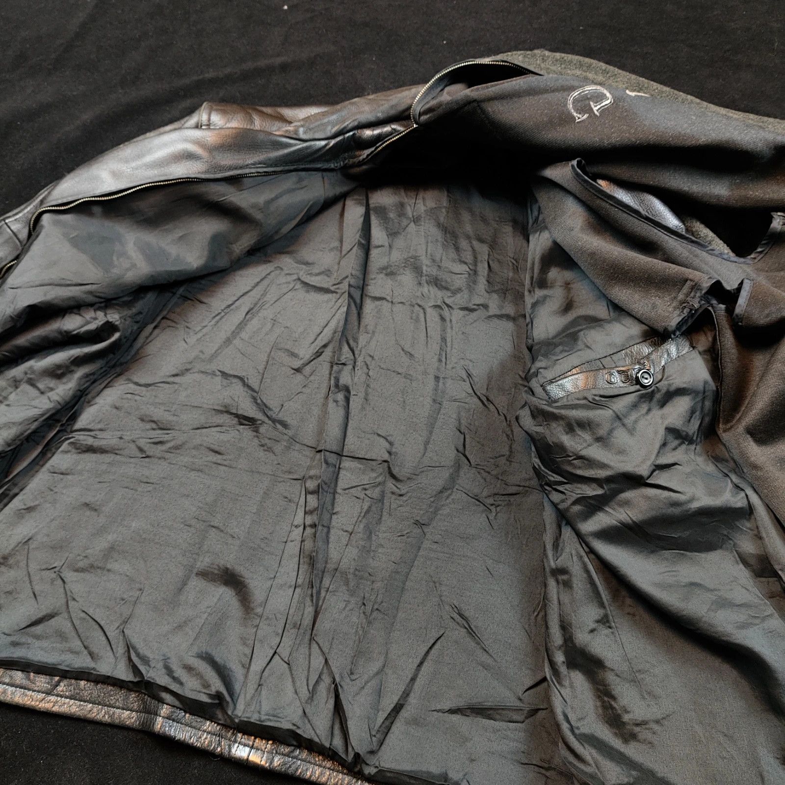 Guess Vintage Guess XL leather jacket button 90s rare archive Size US XL / EU 56 / 4 - 19 Thumbnail
