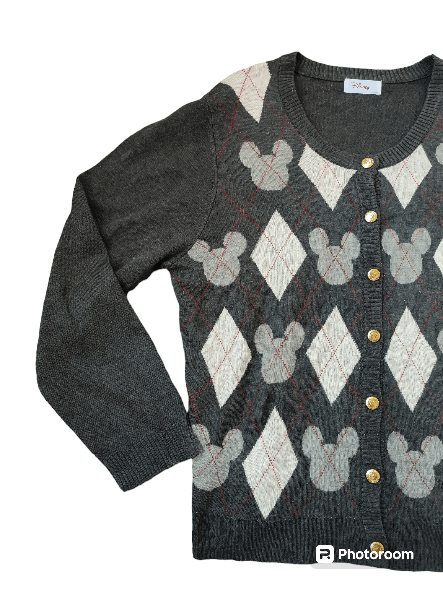 Disney VINTAGE MICKEY MOUSE CARDIGAN KNITWEAR Size US M / EU 48-50 / 2 - 6 Thumbnail