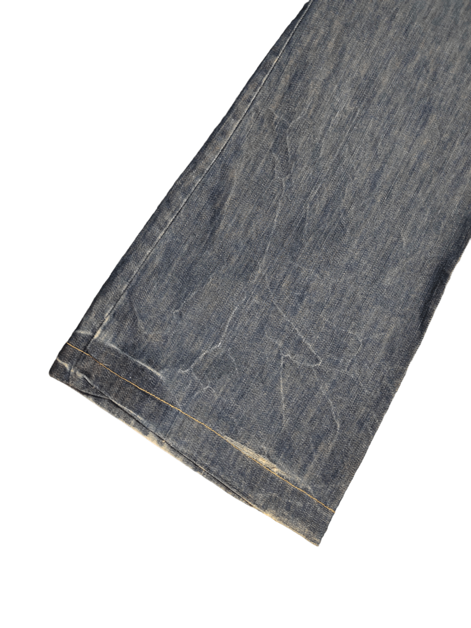 If Six Was Nine Baggy Flare Jeans Red Pepper Low Rise Faded Denim Bootcut Size US 27 - 9 Thumbnail